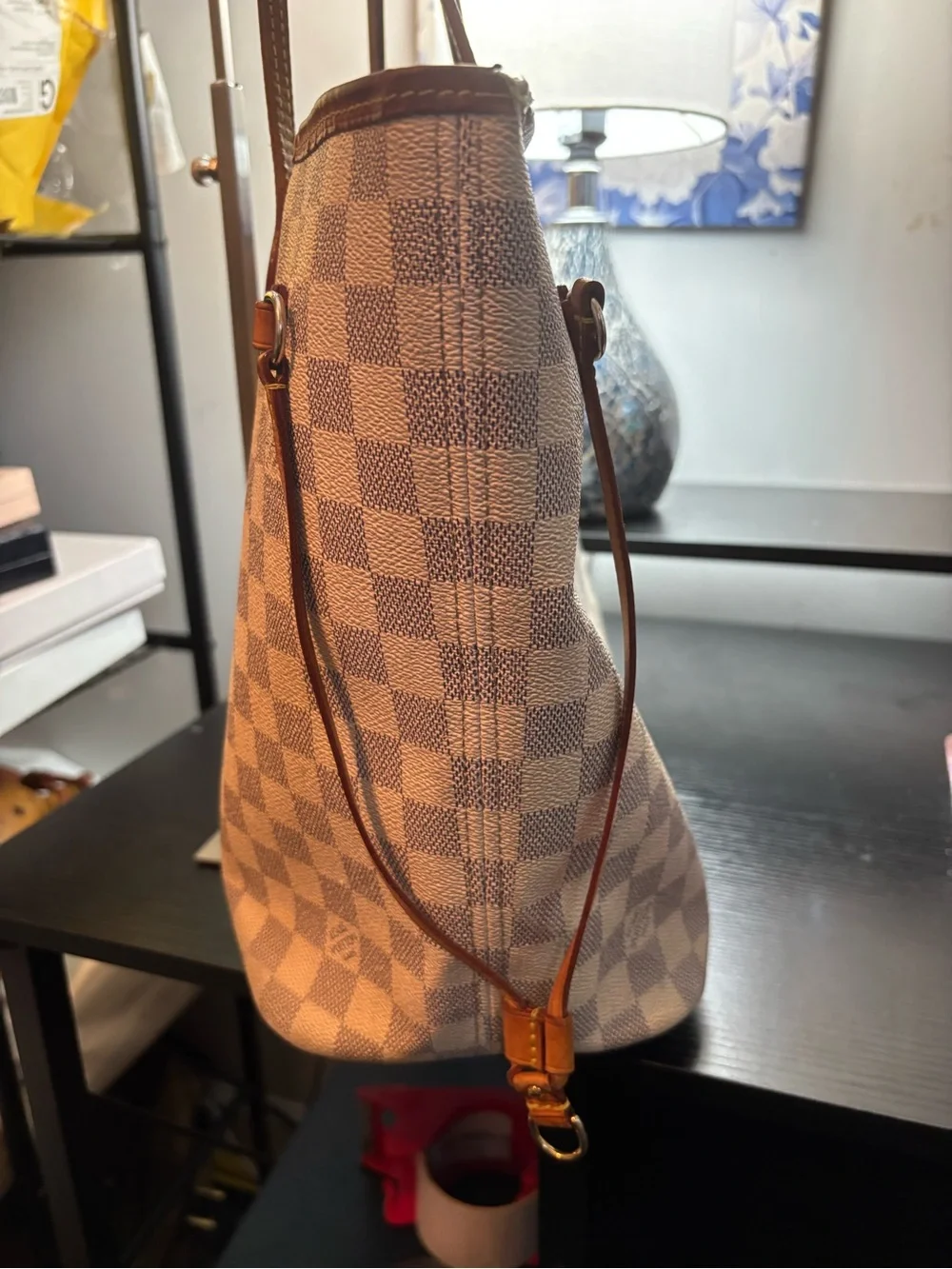 Authentic Louis Vuitton Neverfull MM – Damier Azur Canvas- please read